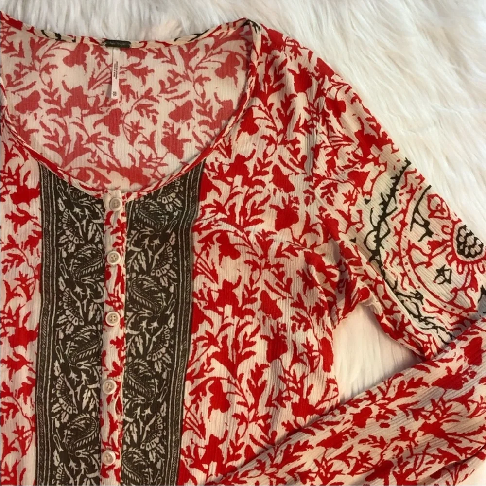 Free People Resort Romper Gardenia Combo | Size Extra Small